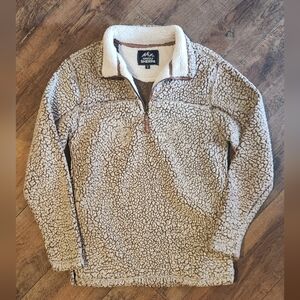 Sherpa Women's Cream Quarter-Zip Fleece